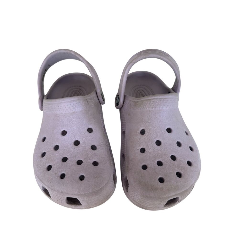 Classic Crocs Y2 Kids Slip-On Clogs With Adjustable Strap In Light Purple Durabl